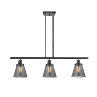 Luminaire suspendu linéaire à 3 lumières pour îlot de cuisine Wilmoth