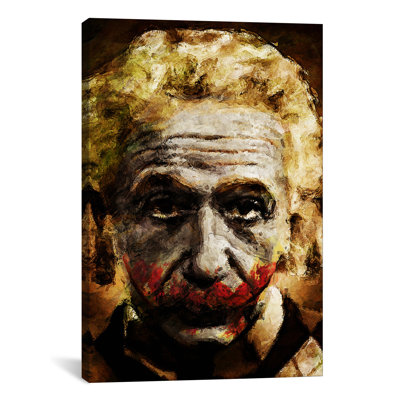 « einstein the joker-tshirt », reproduction d’art sur toile tendue