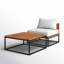 Ensemble de table basse et de chaises d'extérieur Horsforth? 2 pièces