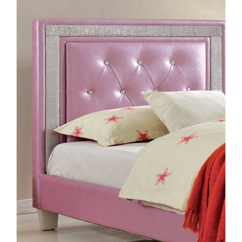 Lit plateforme Kings Point, Simple, Mauve