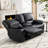 Nickki 73.2" W Faux Leather Reclining Loveseat-101140034