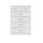 Brendle 6 Drawer Chest Of Drawers: 70cm Wide - High Gloss Front with Chrome Handles, Scratch Resistant.-39703016