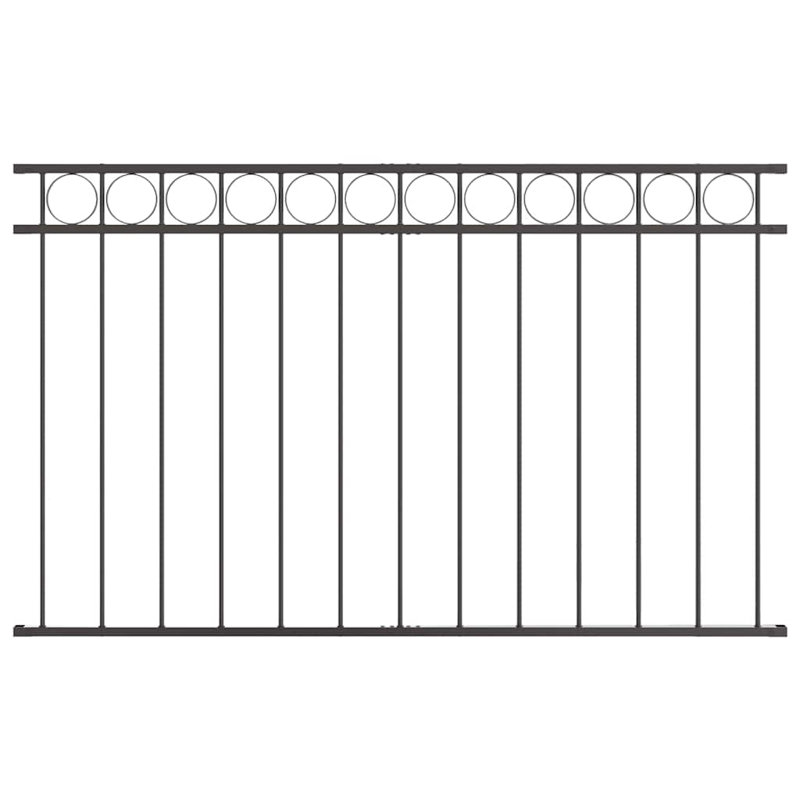 Élément de clôture vidaXL gris 66,93 x 39,37 po, 3,28 pi x 5,58 pi