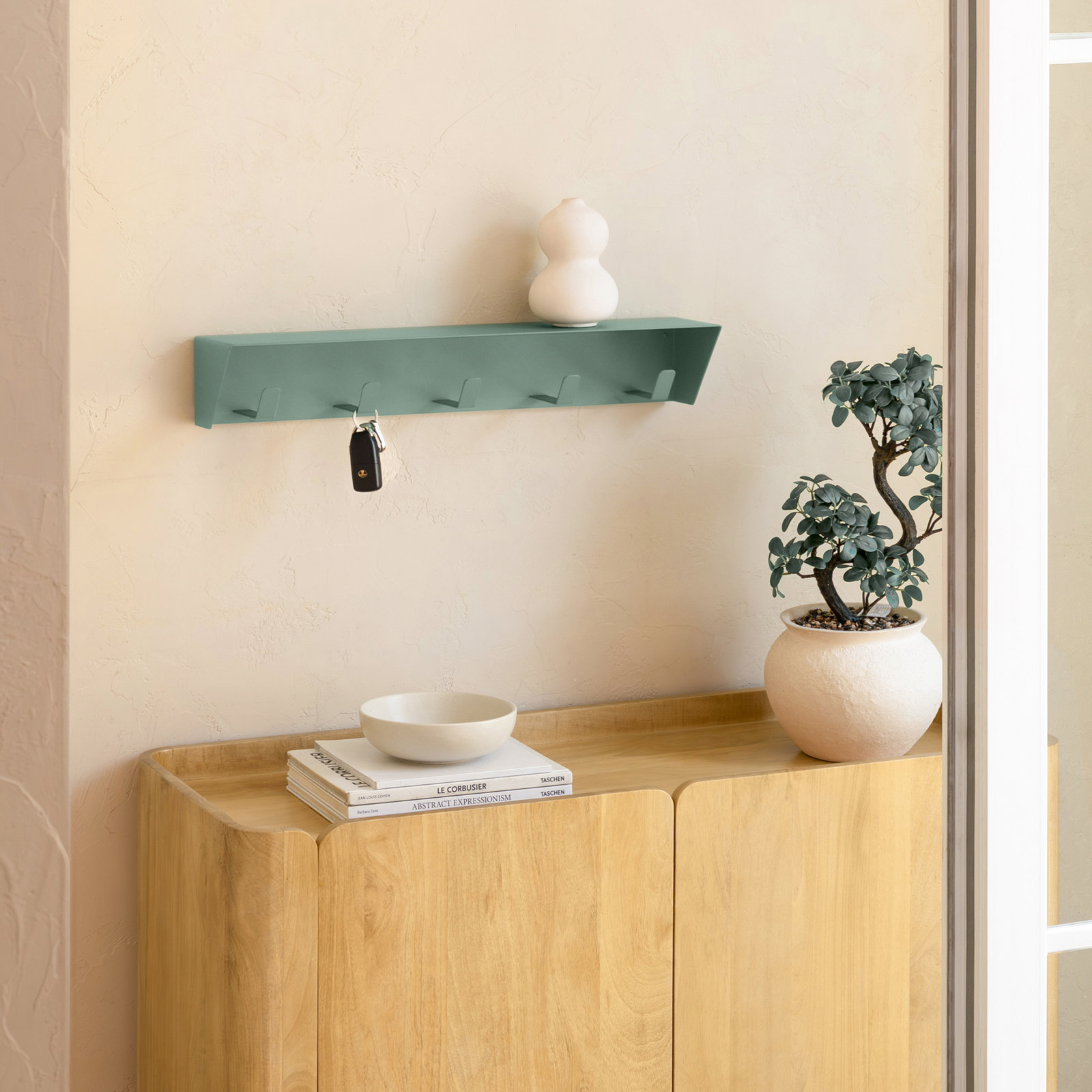 Ackworth Iron Wall Hook, Sage Green