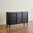 Retro Black Solid Wood Sideboard