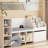 Alayzhia 67.3"W Wood Storage Bookcase with Adjustable Shelves-440039904