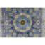 Hand Knotted Wool Area Rug in Blue And White