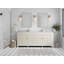 Meuble-lavabo double 84 po avec plateau Sonoma-101692570