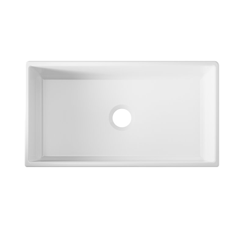 35.75'' L Farmhouse / Apron Single Bowl Fireclay Kitchen Sink