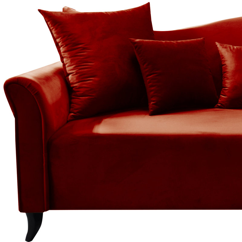4 Seater Sofa, Burgundy
