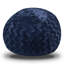 Fauteuil à billes 4 pi en fausse fourrure bleu marine, confortable et tendance. Tissu extensible avec housse facile. Mousse à mémoire de forme remplie et déchiquetée. 45 po de diamètre, 30 po de hauteur, 30 lb Idéal pour les maisons contemporaines-1251919426