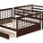 Full-Over-Full Bunk Bed With Ladders And Drawers-895607693