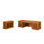 Infinity 82.7" Solid Wood Desk Set