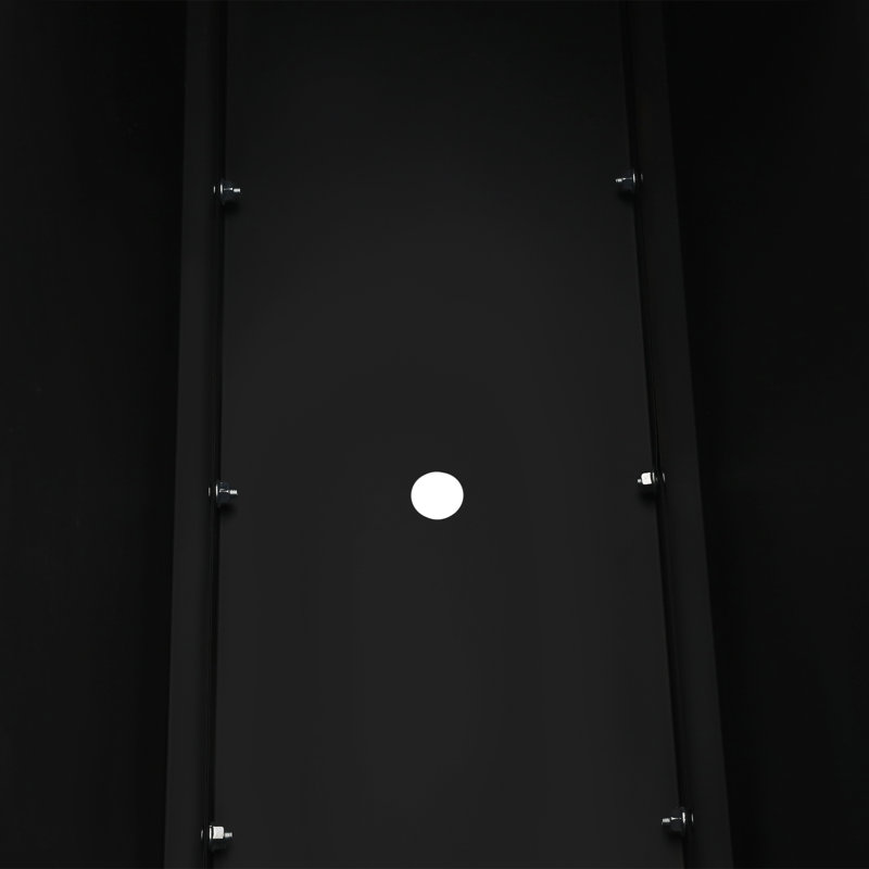38X12x24” Steel Planter Box With Drainage Hole, Black