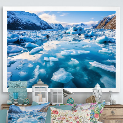 «Brachant Glaciers In Alaska I», reproduction sur toile
