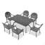 Ensemble de meubles de patio en aluminium coulé avec coussins-605217138