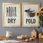 Vintage Laundry II - Ensemble de 2 encadrements d'art textuel sur toile-1382886367-1382886360
