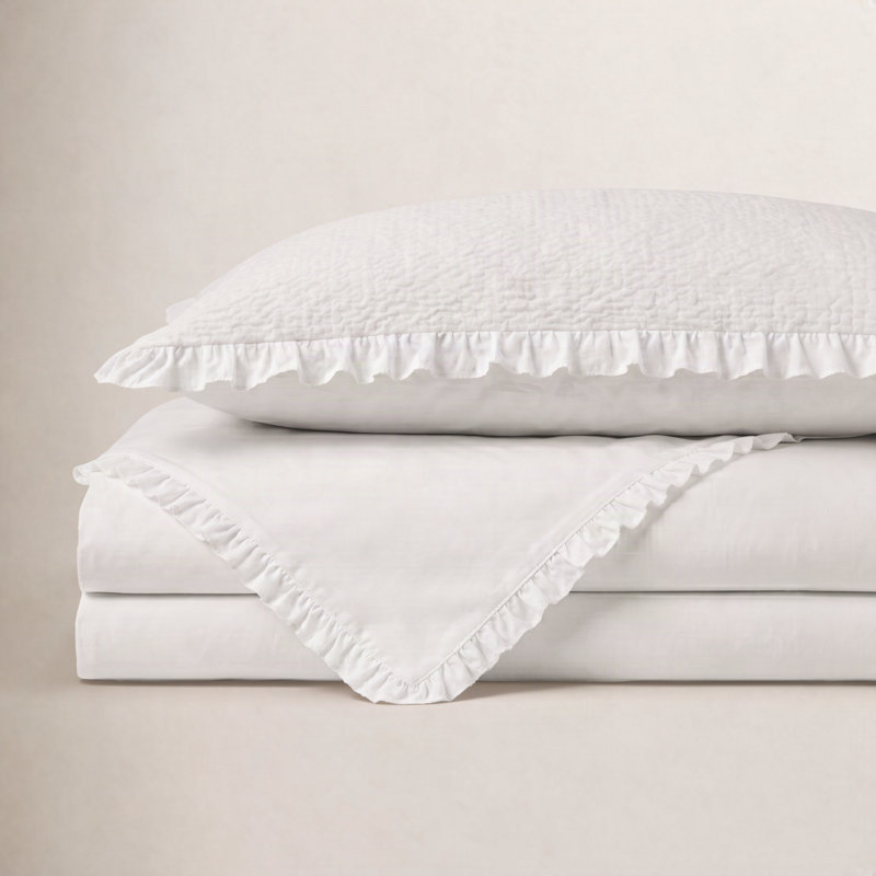 Classic Ruffle Sheet Set, Twin/Twin XL Sheet Set, White