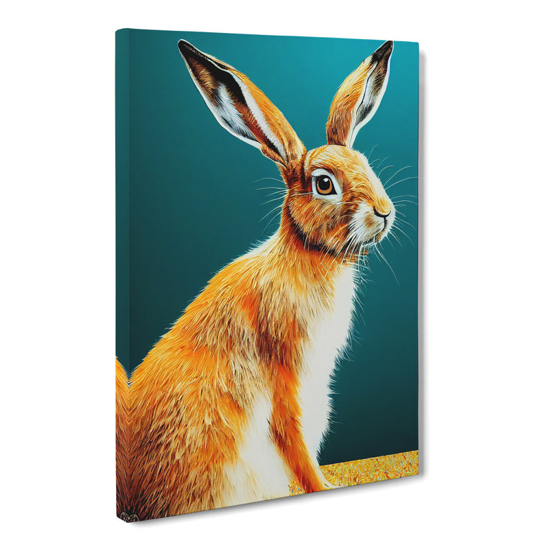 Hare - Wrapped Canvas, 76cm H x 50cm W x 3cm D