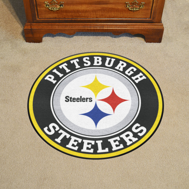 Tapis touffeté NFL, Steelers de Pittsburgh, Rond de 2 pi 3 po