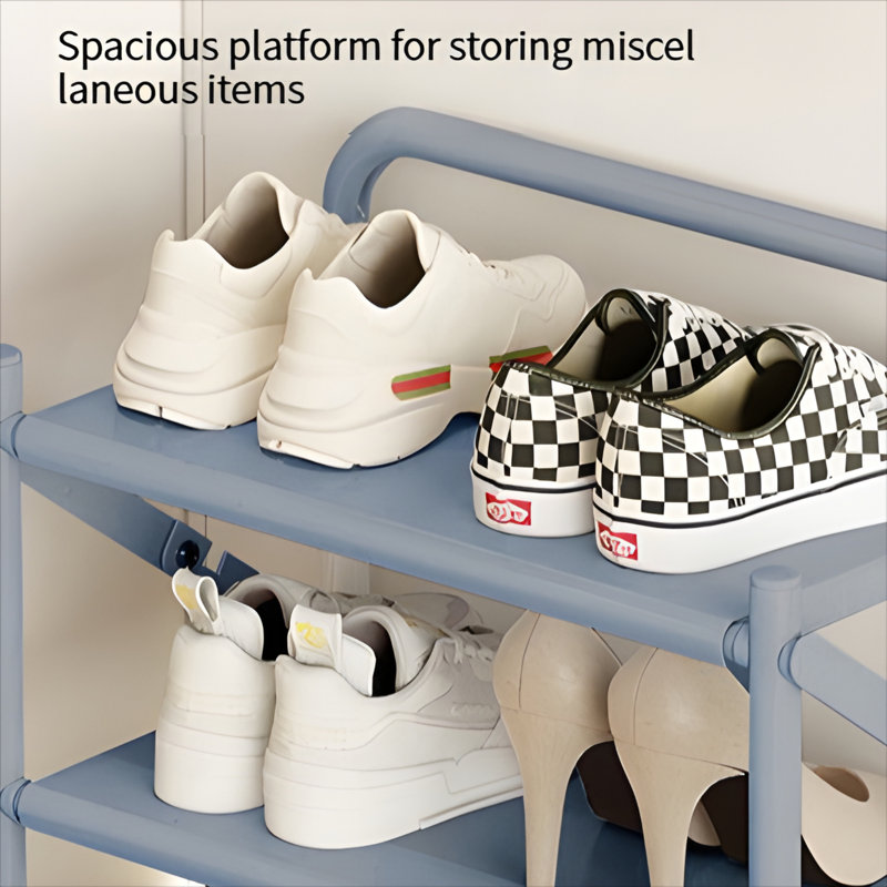 Pull-Out Shoe Rack - Foldable Dust-Proof Shoe Storage Shelf With Easy Assembly