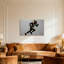 Fashion Colourful Football Player In Motion Art Print-2062217351
