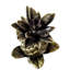 Blooming Pineapple Ceiling Fan Pull,  3"H With 12" Antiqued Brass Chain