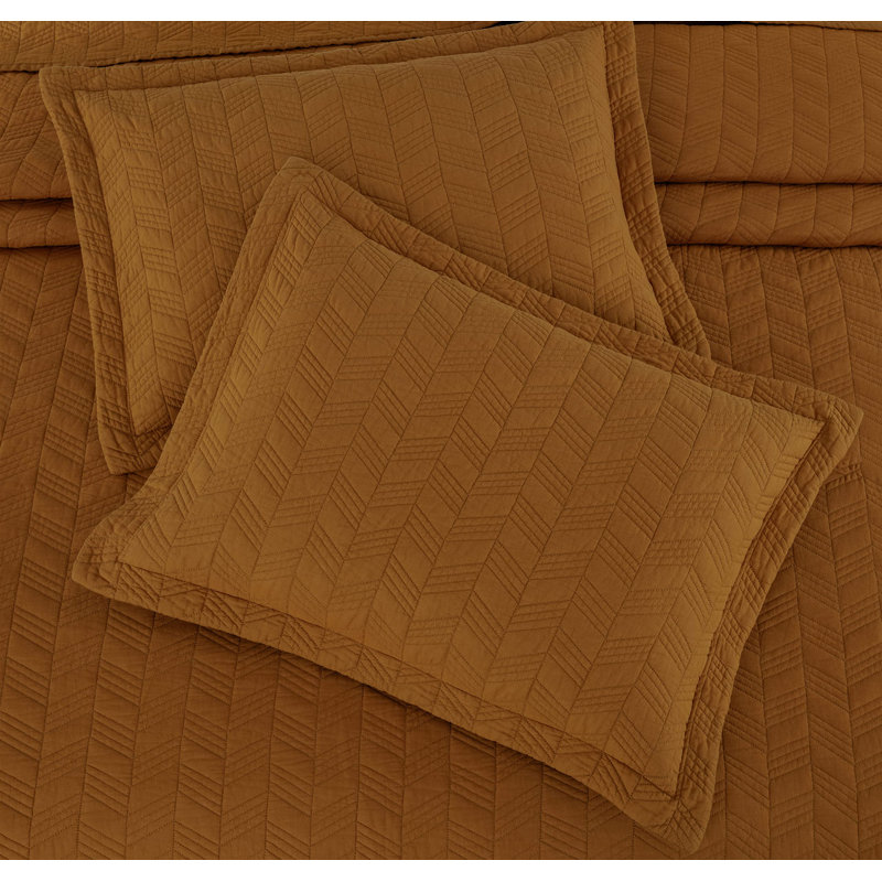 King Size Spice Cotton Reversible Quilt Set