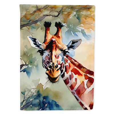 Drapeau de maison de girafe