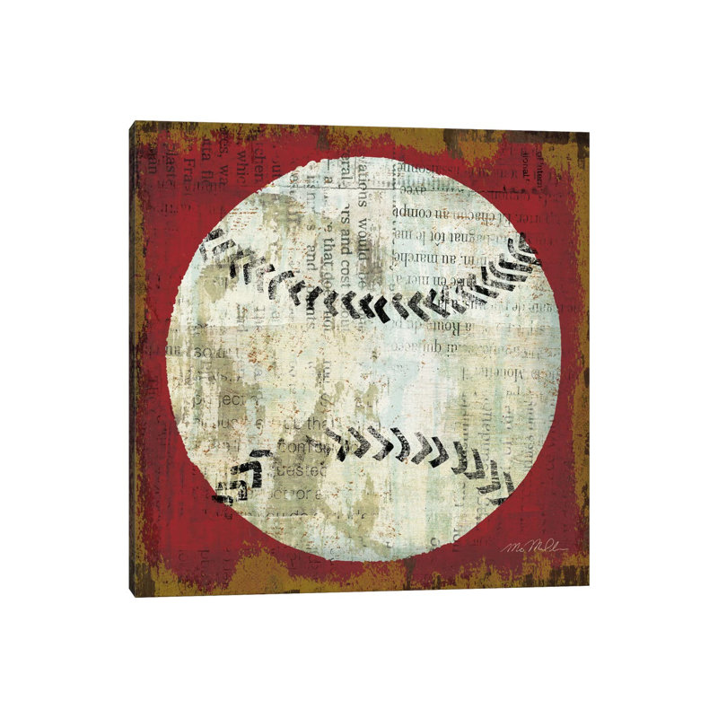 «Ball I» par Michael Mullan - reproduction d'art, H 12 po x l 12 po x P 1,5 po, Toile tendue, Pas de tapis
