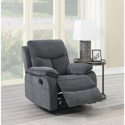 Avihai 91 cm Wide Chenille Glider Recliner