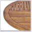 Table de salle à manger ovale en bois d'acacia de 70 pouces avec finition en teck pour un divertissement extérieur élégant et durable-857782063