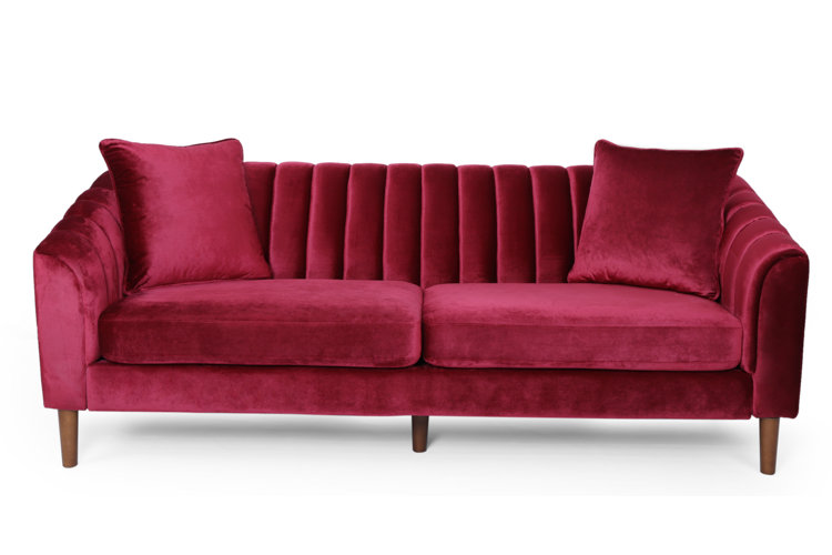Jahnke 84.5&quot; Recessed Arm Sofa