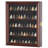 Arrowhead Display Case Native American Shadow Box Wall Mount Cabinet With UV Protection For Agate Opal Stone Arrowheads Spear Points (Mahogany Finish)