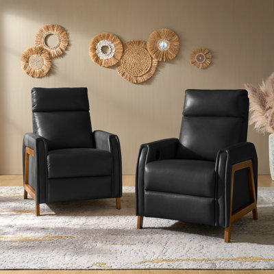 Ean 29" Genuine Leather Power Recliner with Charging Ports(Set of 2)