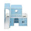Lit mezzanine simple avec glissade et tour-434105515