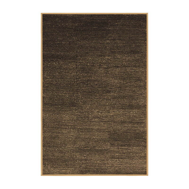 Tapis brun lavable à la machine Wrett Mid-Century Modern 196, Rectangle 2 pi x 3 pi