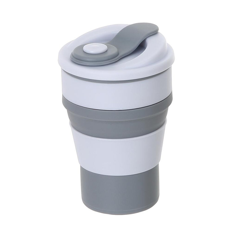Bouteille d'eau incassable, Gris, Ensemble de 1, 14 oz
