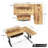 Artee Adjustable L-Shaped Executive Desk