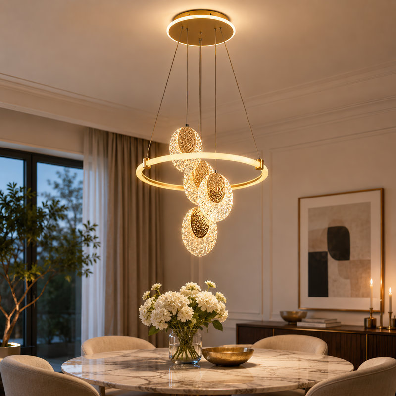 4-light Led Dimmable Cluster Pendant