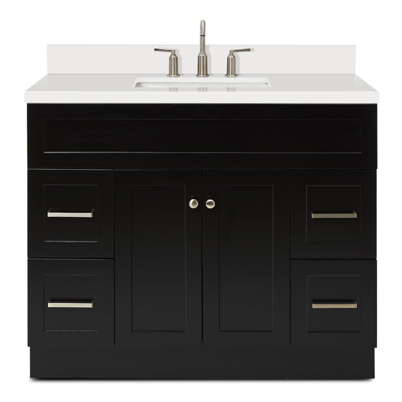 Ensemble de meuble-lavabo simple 43 po Hamlet, Noir