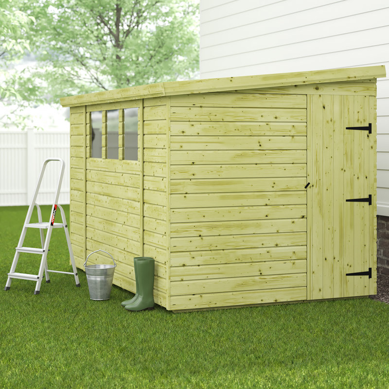 7 Ft. W x 10 Ft. D Shiplap Pent Wooden Shed