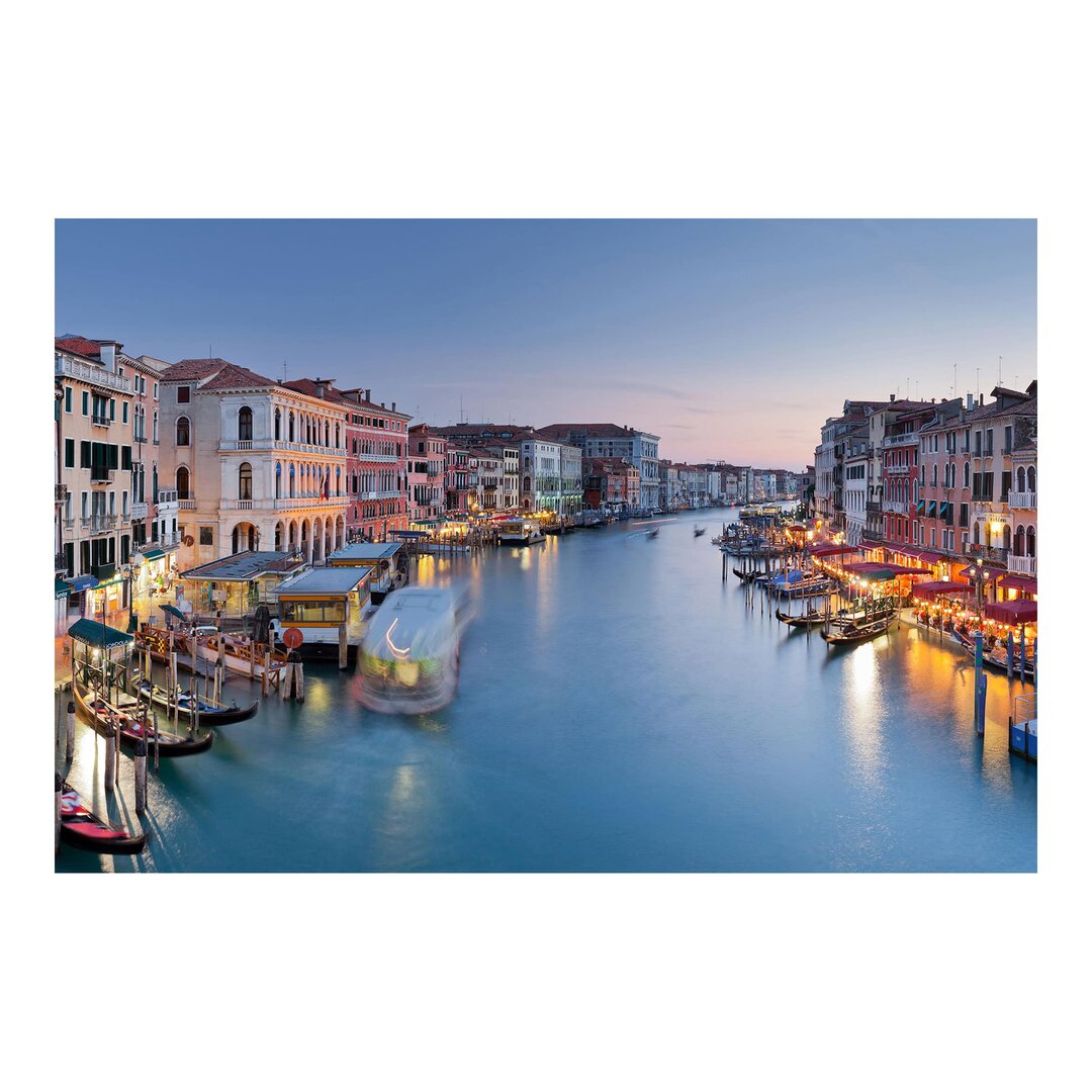 Matt Fototapete Abendstimmung auf Canal Grande in Venedig 3,2 m x 480 cm