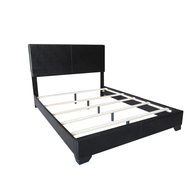 Lit tapissier standard Anchorage, Double, Noir