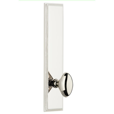 Grandeur Carré Tall Plate Privacy with Eden Prairie Door Knob