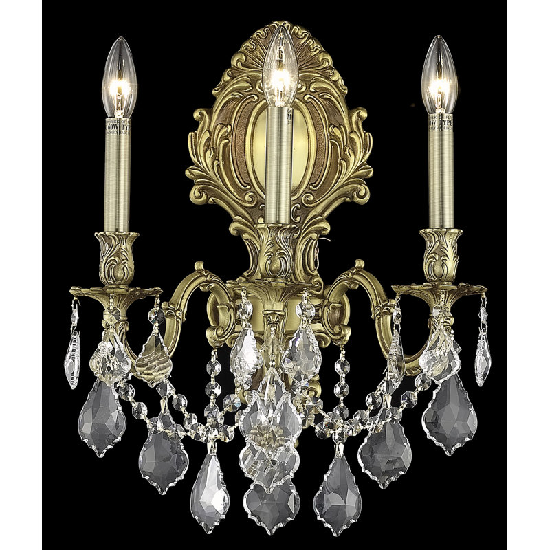 Aadyn Wall Sconce, Crystal (Clear) / Royal Cut, French Gold