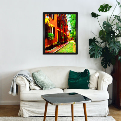 Acorn Street, Boston Massachusetts - reproduction de photo sur toile