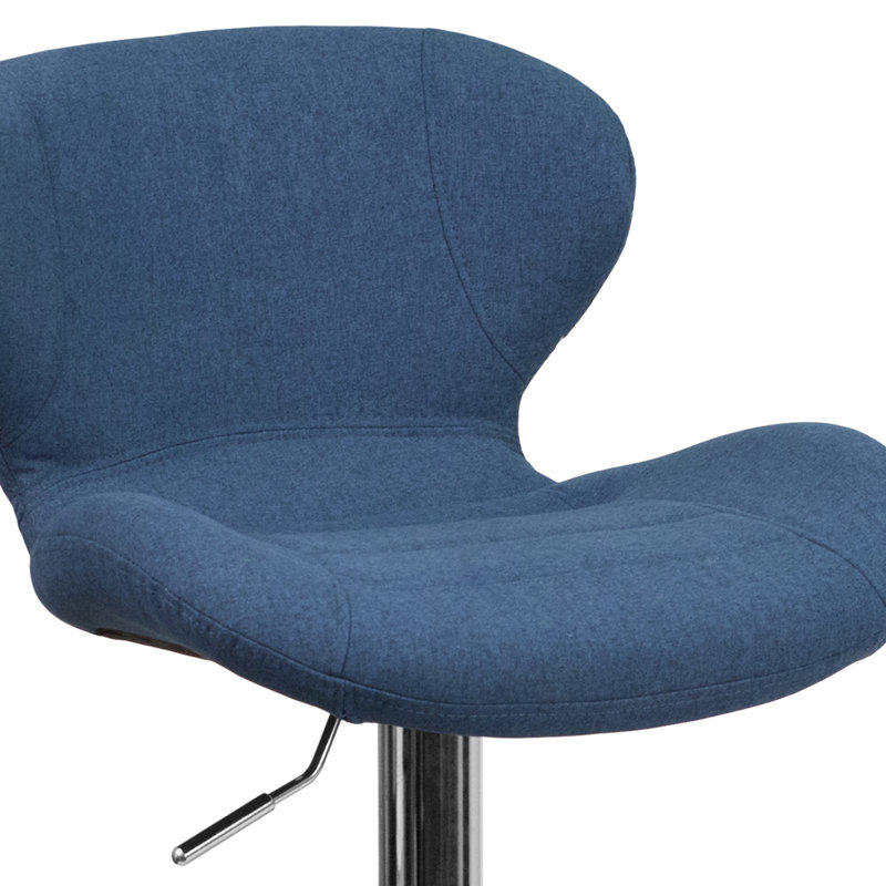 Tabouret de bar à hauteur réglable Arkport, Bleu