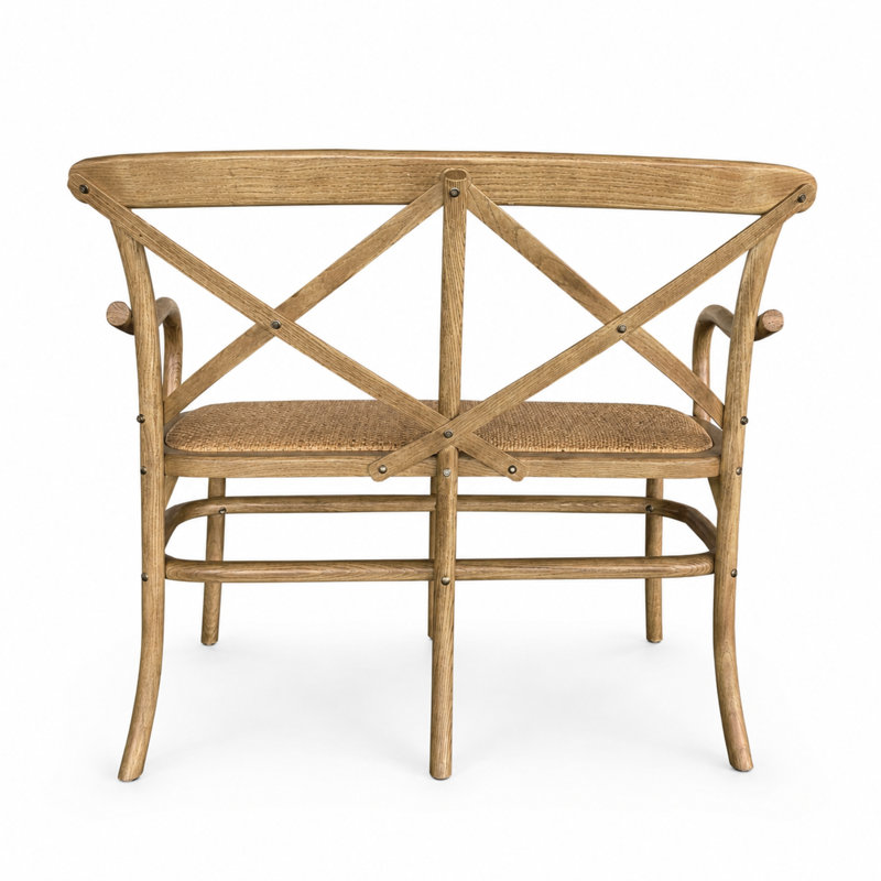 Parisienne Crossback Elm Bench
