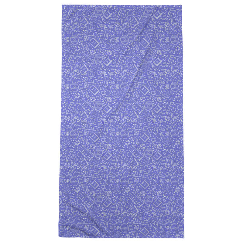 Katelyn Elizabeth Beach Towel, Blue/White